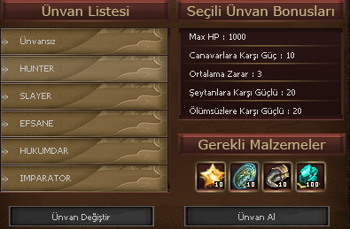 Ünvan Sistemi